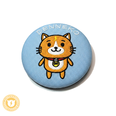 オリジナル刺繍缶バッジ